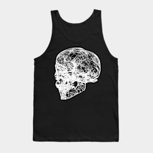 Skull Digital Wireframe Tank Top